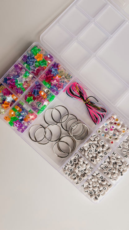 BAG CHARM KIT | WHITE LETTERS