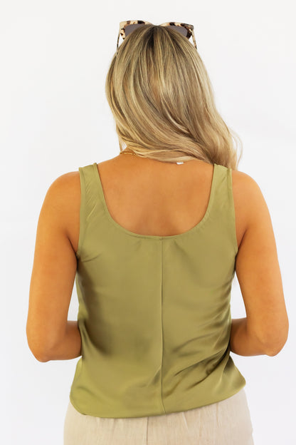 THE TIMELESS IN LIGHT OLIVE TANK