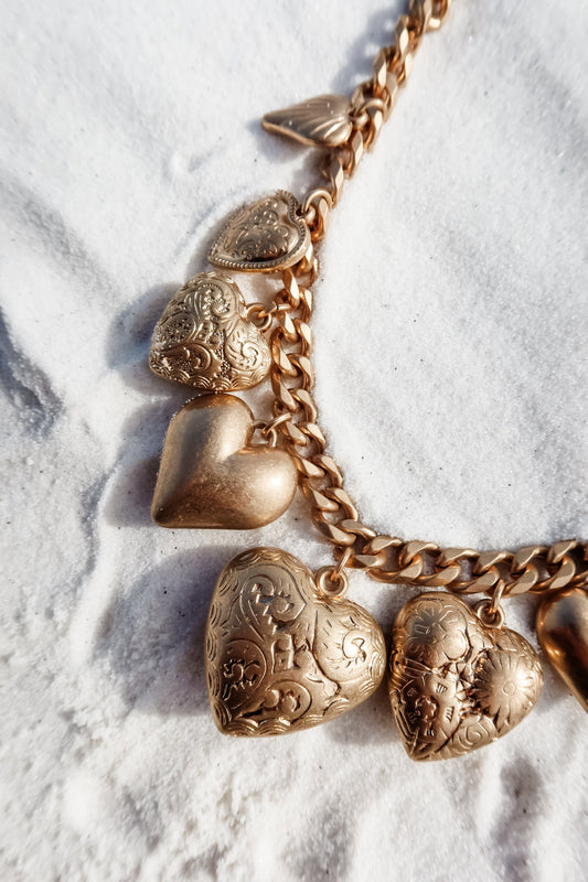 THE SACRED HEART CHARM NECKLACE