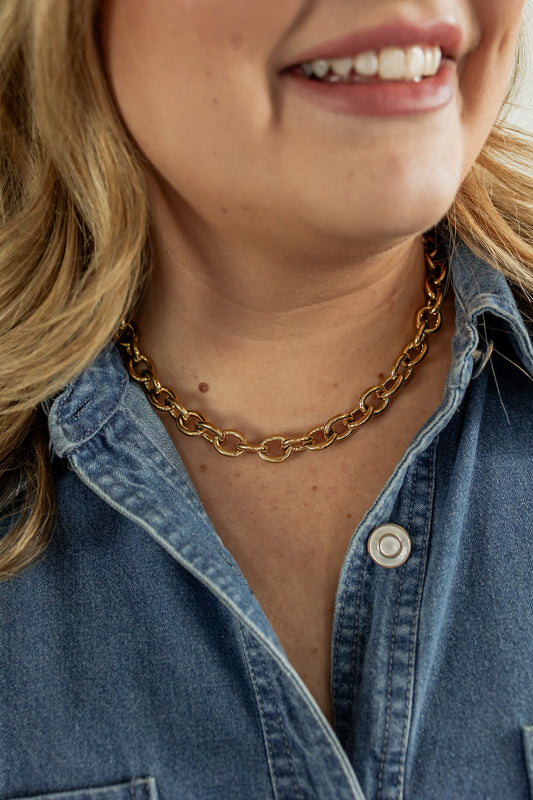 LINKED IN LOVE CHAIN NECKLACE