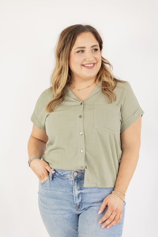 SEE THE VISION BUTTON DOWN TOP | SAGE