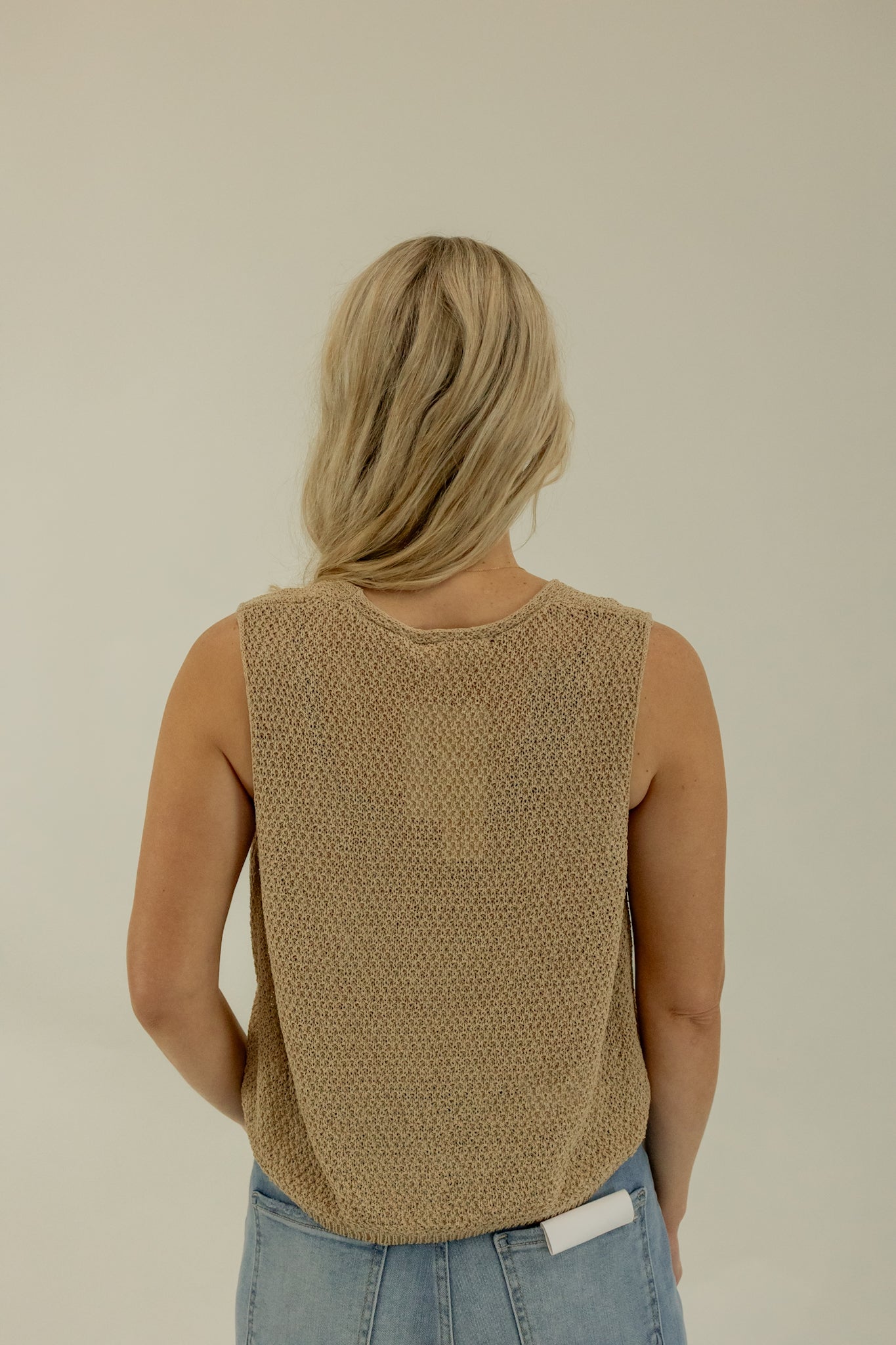 STAY AWHILE KNITTED VEST