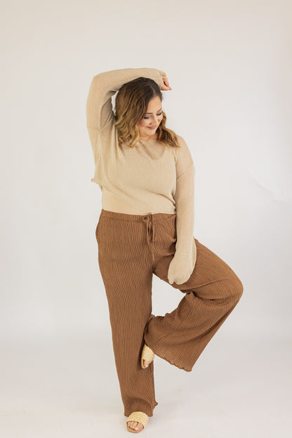 THE THROW IT OVER OPEN KNIT TOP