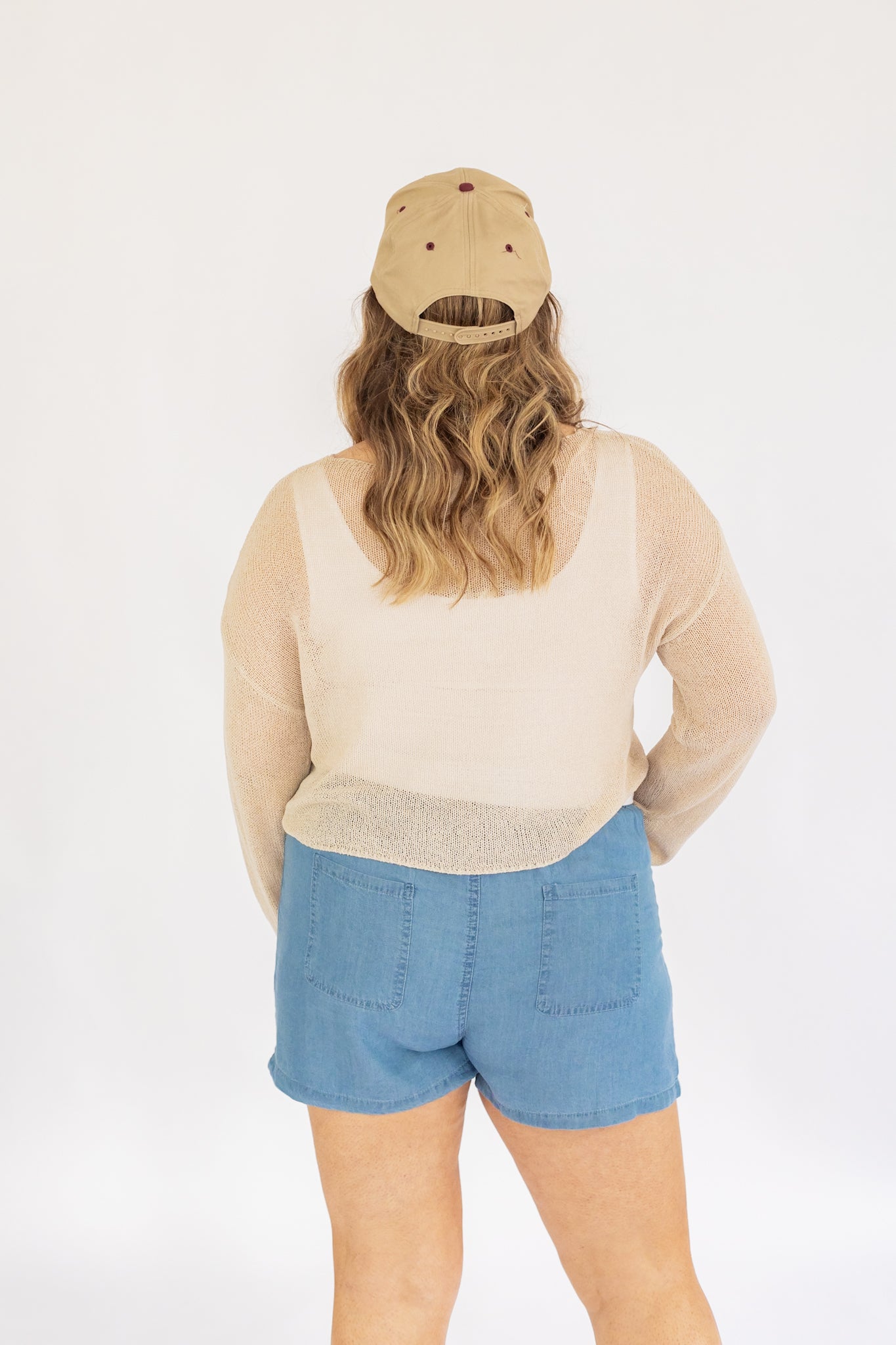 THE THROW IT OVER OPEN KNIT TOP