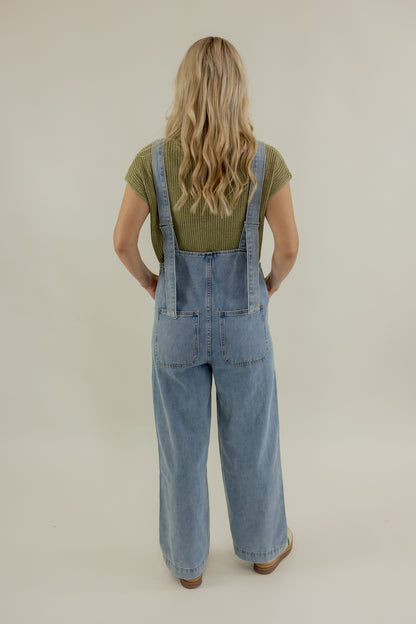 LOOK MY WAY DENIM OVERALLS