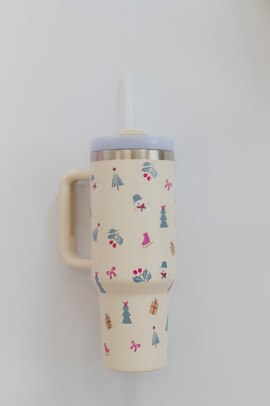 40 OZ TUMBLER | SNOWMAN HOLIDAY TUMBLER