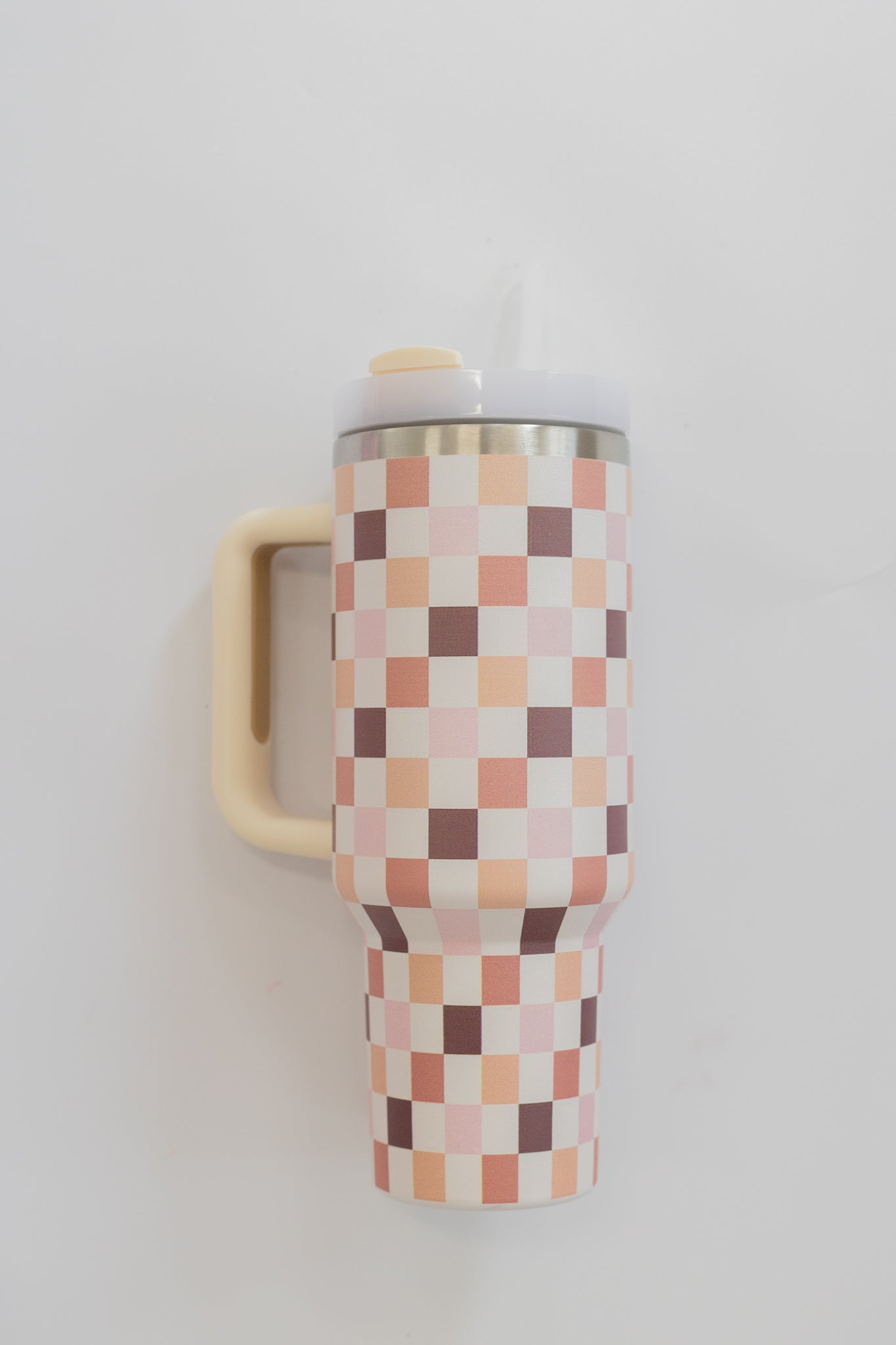 40 OZ TUMBLER | NEUTRAL CHECKERED