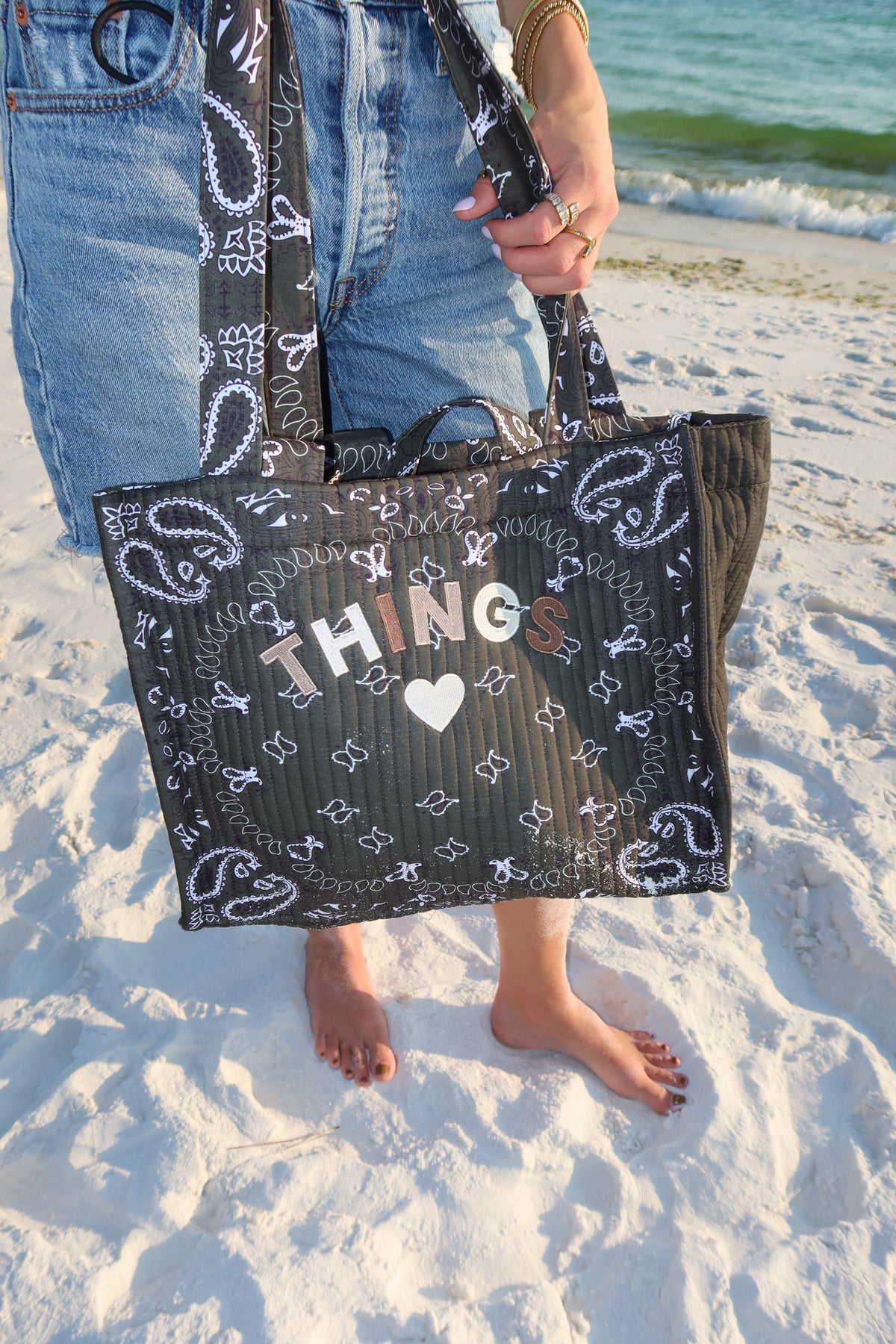 THINGS | OLIVE BANDANA TOTE