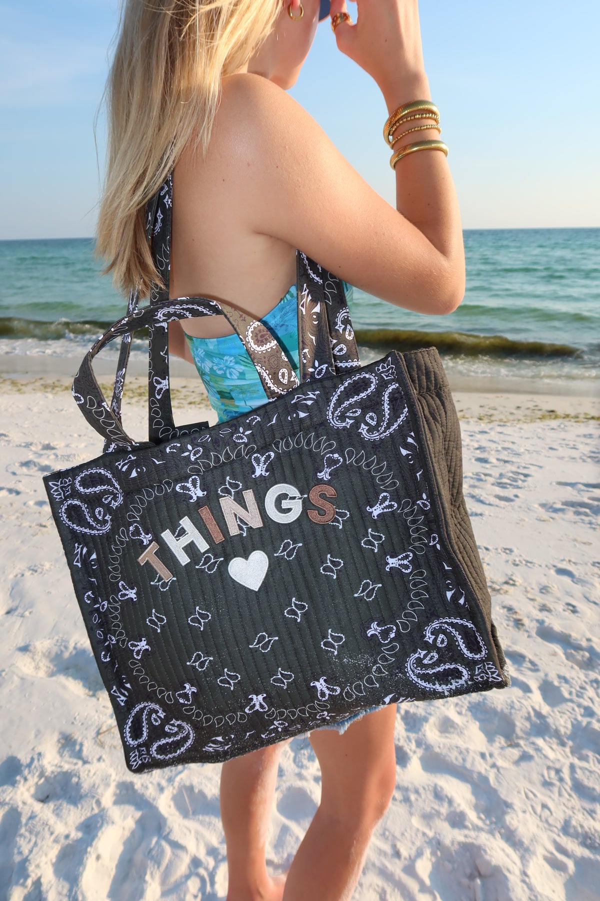 THINGS | OLIVE BANDANA TOTE