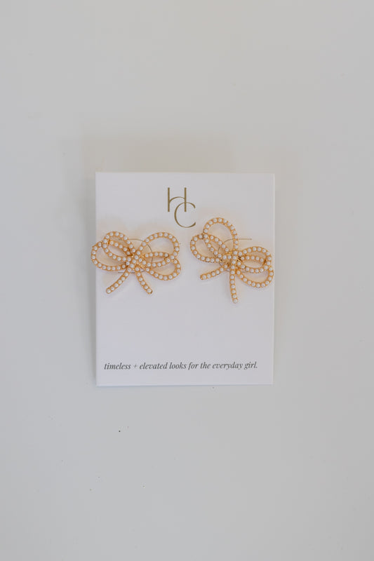 THE ELEGANT BOW STUDS