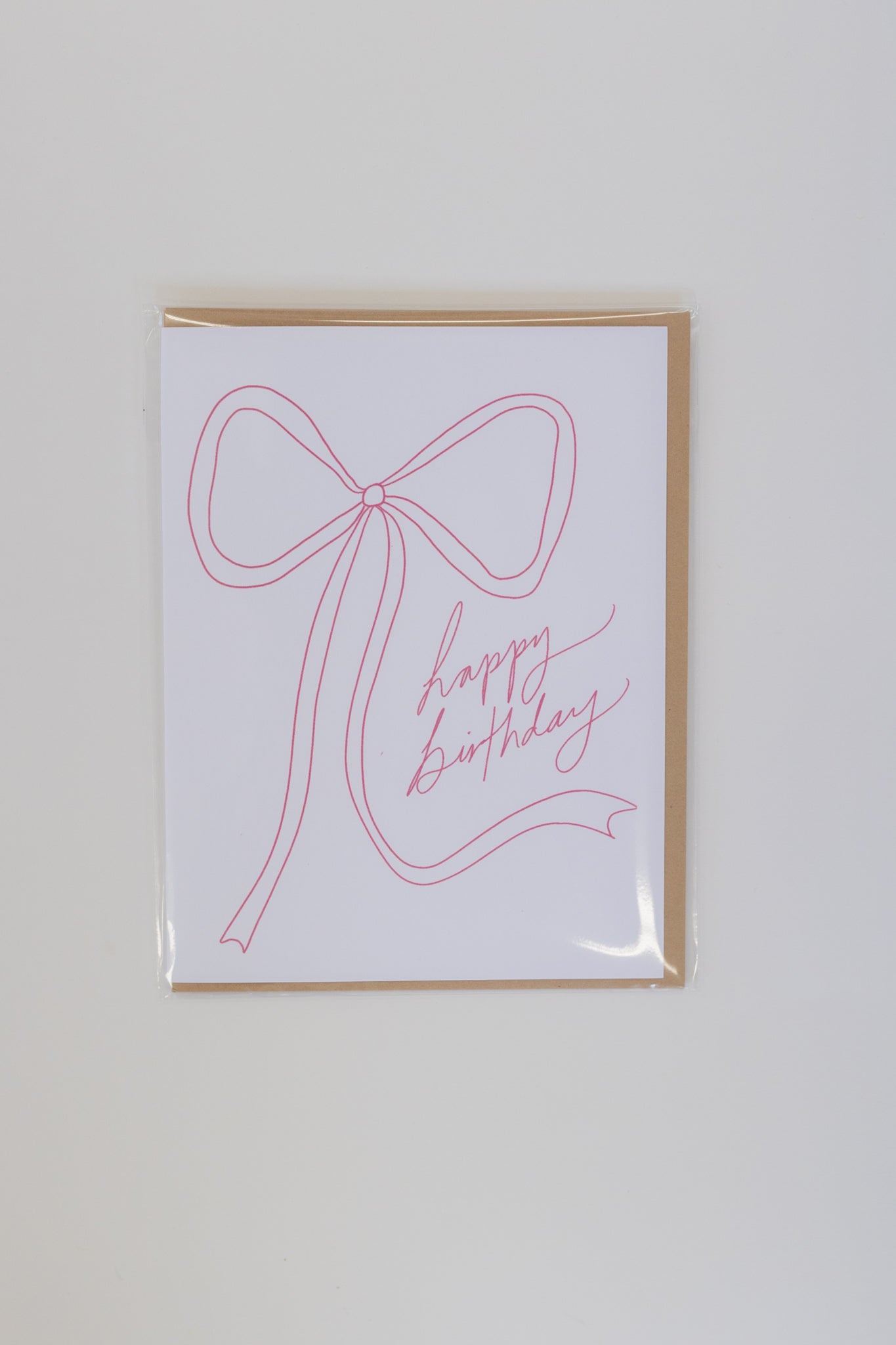 HAPPY BIRTHDAY WITH A BOW | CARD