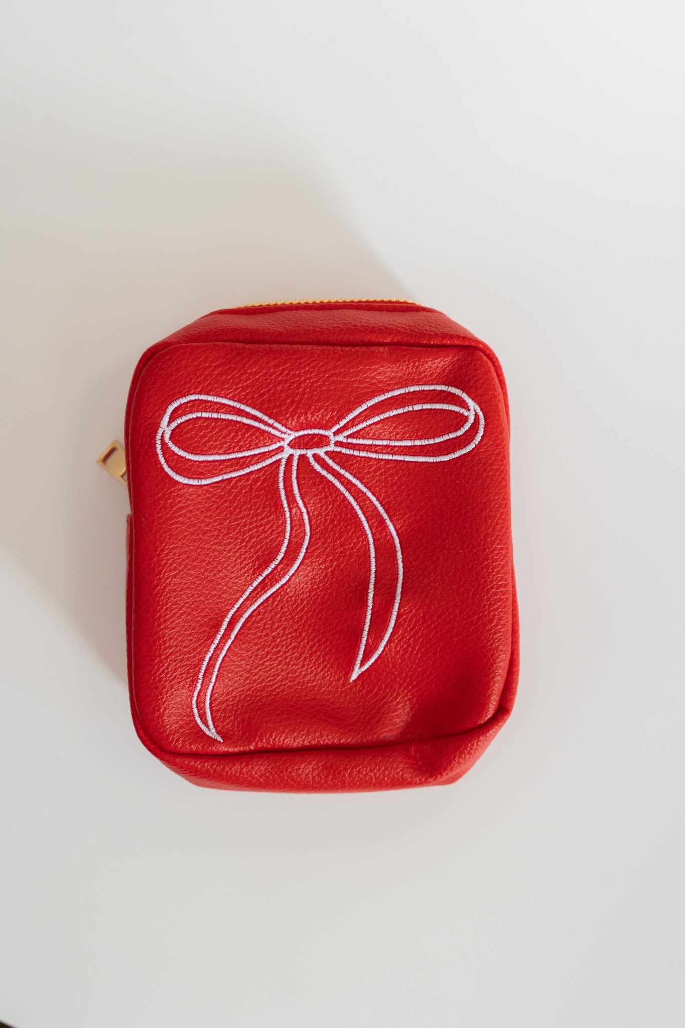 MINI COSMETIC BAG | RED BOW