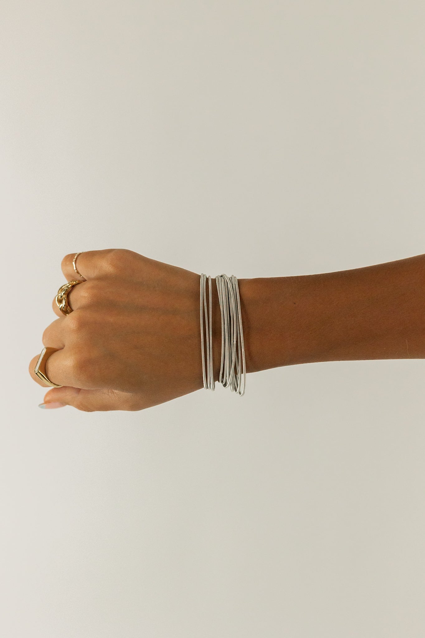 STACK IT UP IN SILVER BRACELET SET