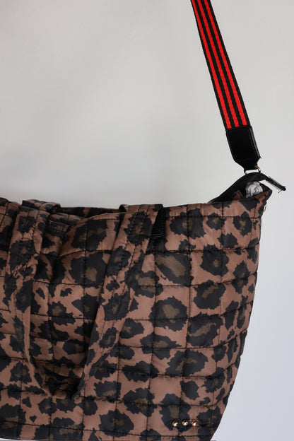 DAY DREAMER QUILTED TOTE BAG | LEOPARD