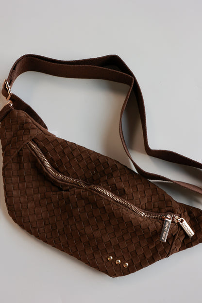 SUSIE SUEDE BUM BAG | CHOCOLATE