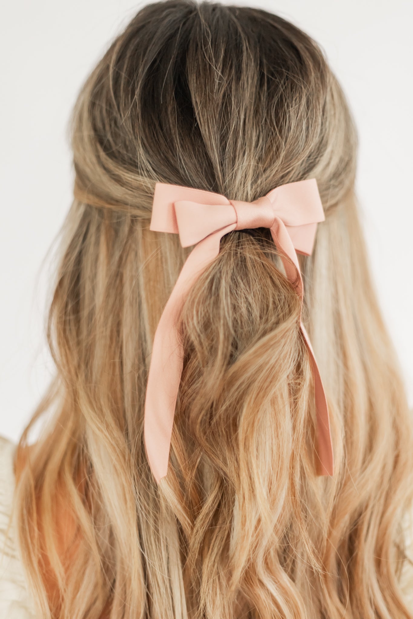 THE VICTORIA DOUBLE BOW CLIP | SOFT PINK