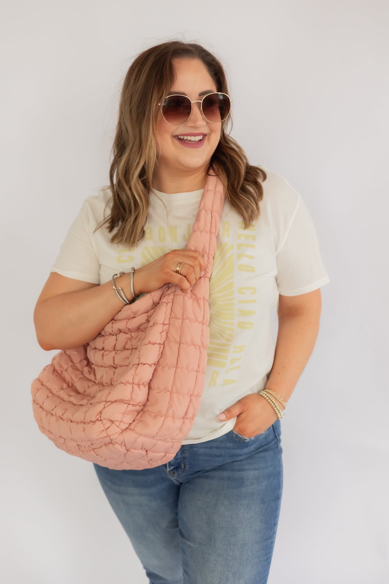 THE CARRYALL PUFFER TOTE | SOFT PINK