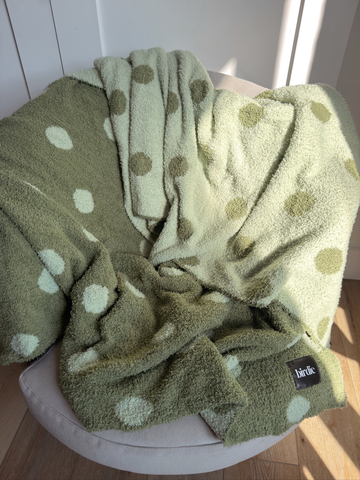REVERSIBLE BLANKET | PISTACHIO DOT