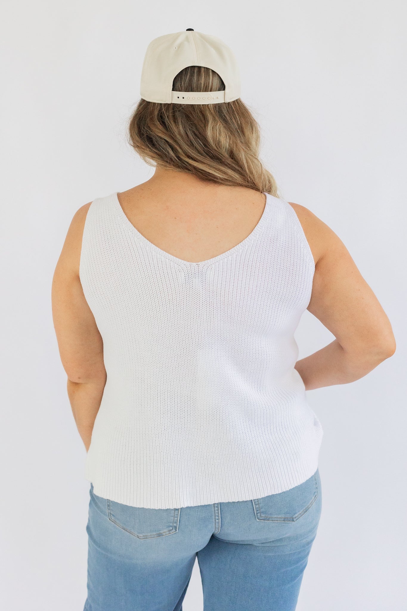 THE INNER GLOW SWEATER TANK | IVORY