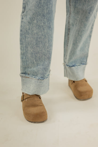 SLIGHT BARREL CUFF JEANS | SO ME