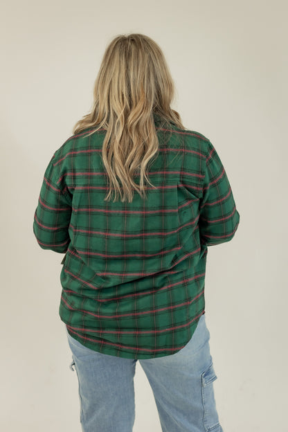 A GIRLY CHRISTMAS PLAID TOP