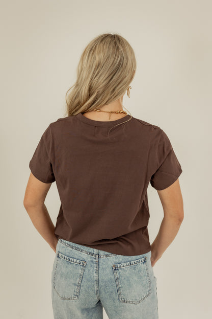 THE BASIC BROWN TEE