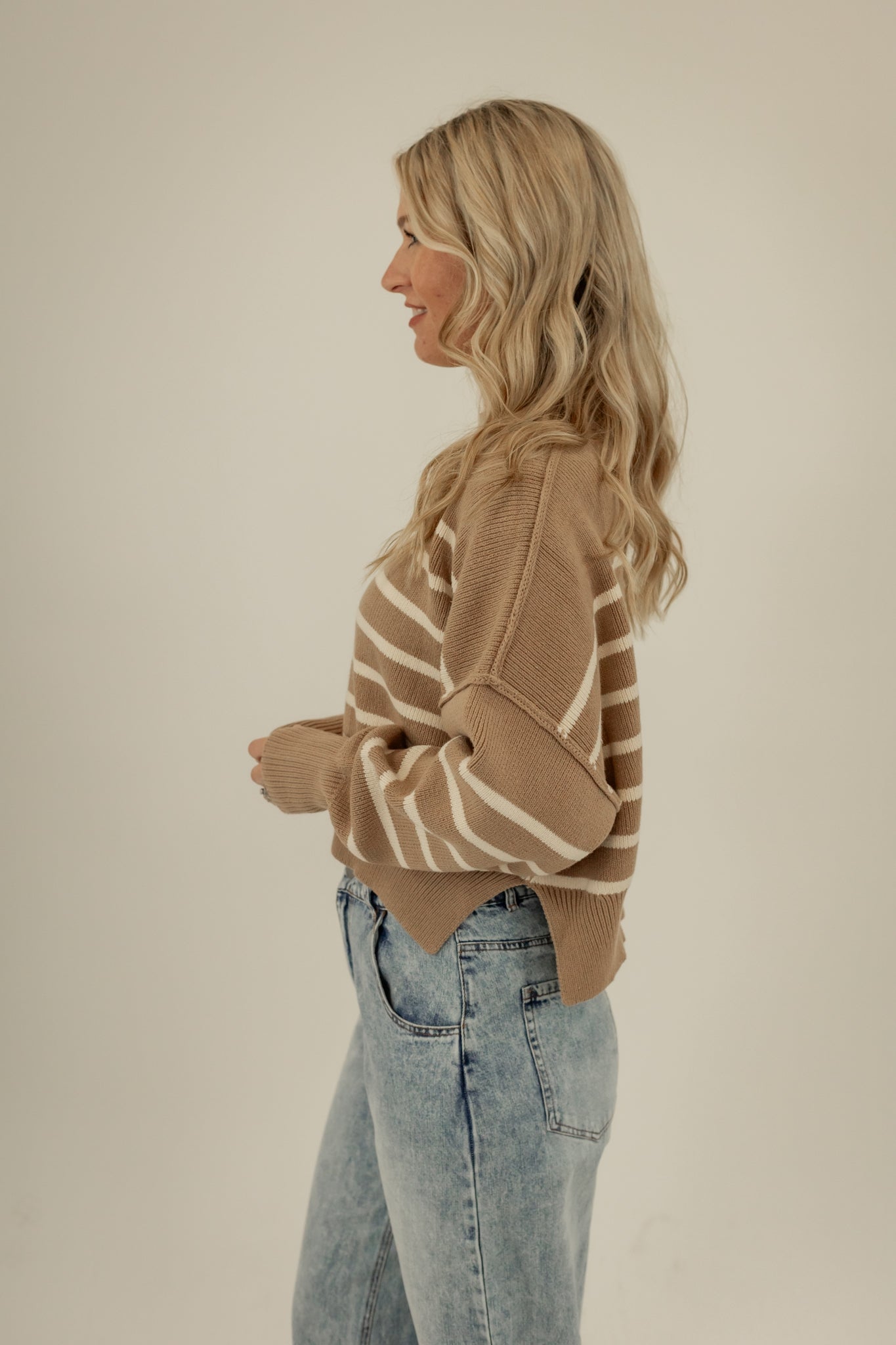 A NEUTRAL TYPE OF WAY SWEATER