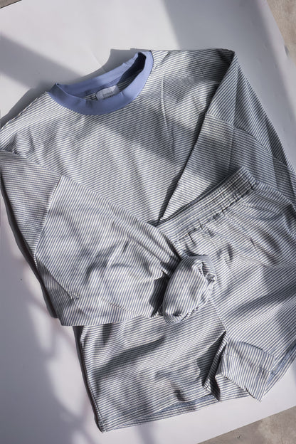 THE STRIPED PERIWINKLE SET | BOTTOMS ONLY