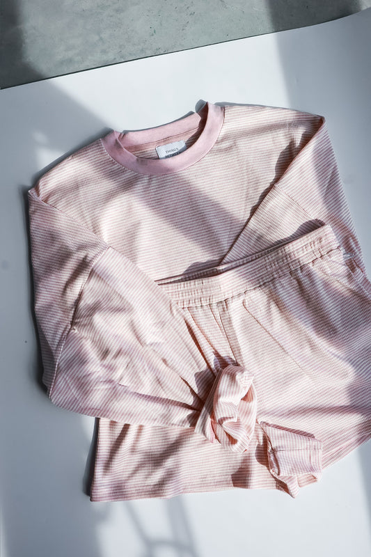 THE STRIPED BLUSH PINK SET | BOTTOMS ONLY