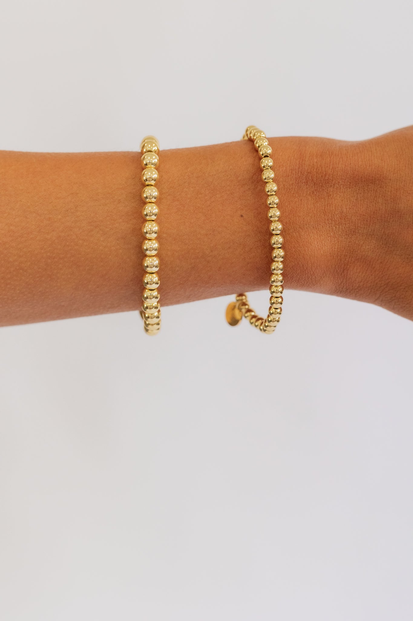 THE BEADED GOLD BRACELET | MEDIUM