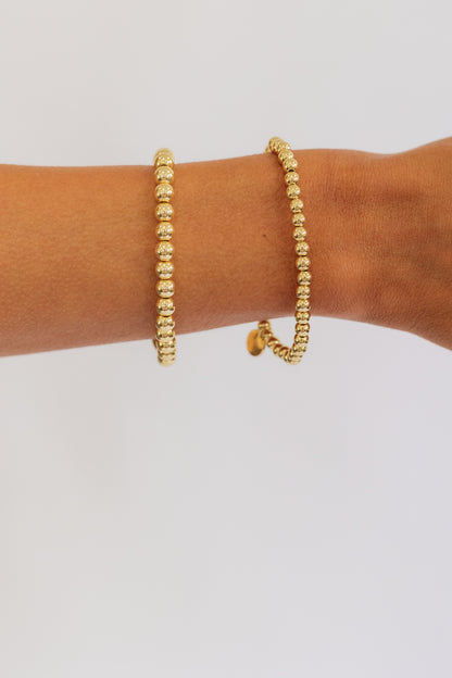 THE BEADED GOLD BRACELET | MEDIUM