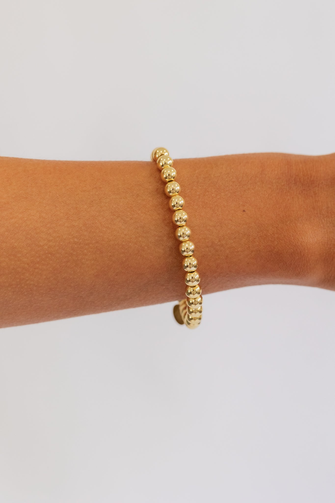 THE BEADED GOLD BRACELET | MEDIUM