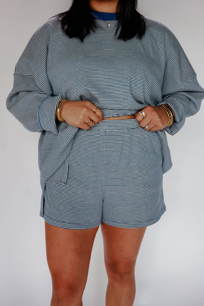 THE STRIPED BLUE SET | BOTTOMS ONLY