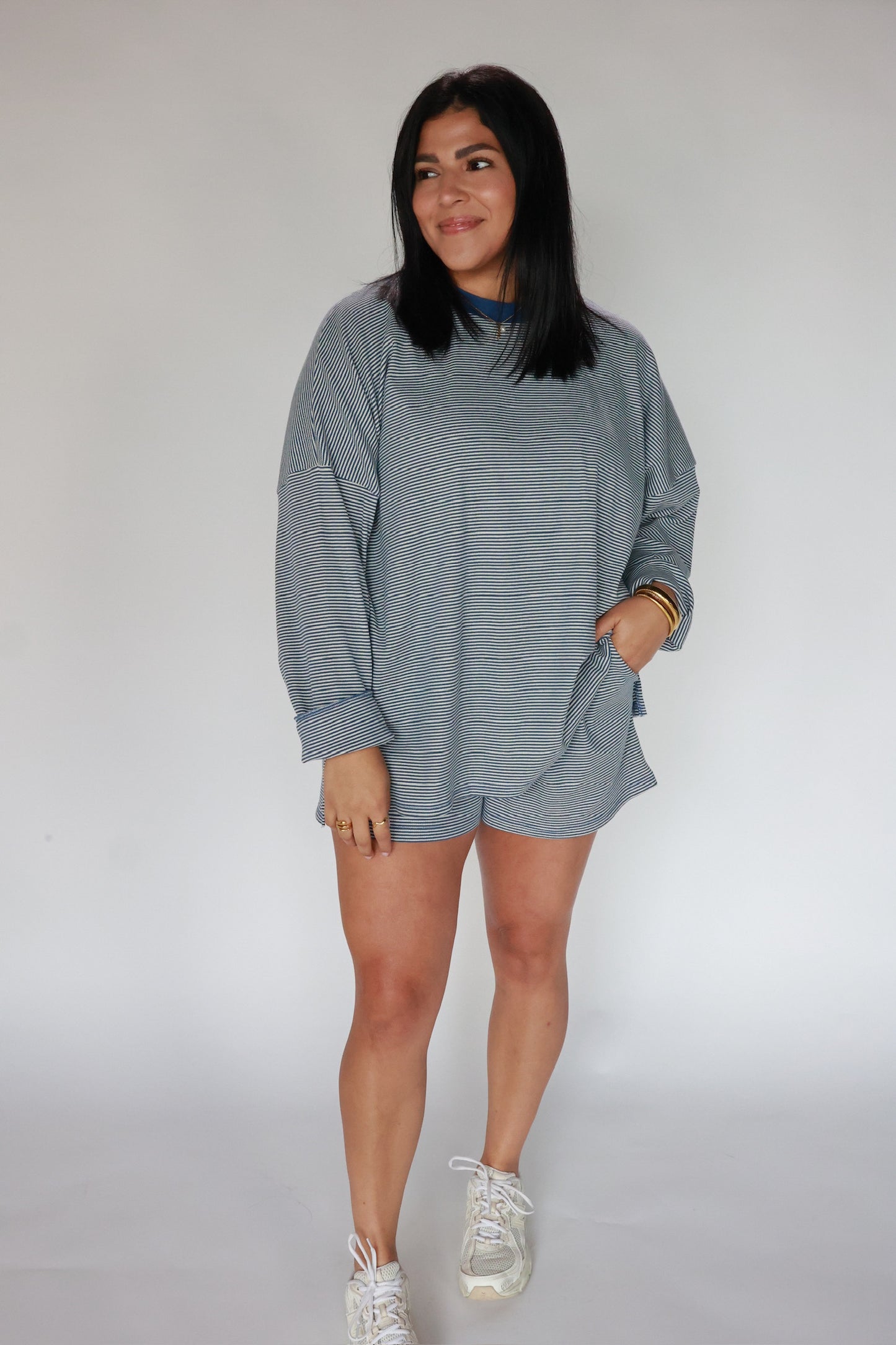 THE STRIPED BLUE SET | BOTTOMS ONLY