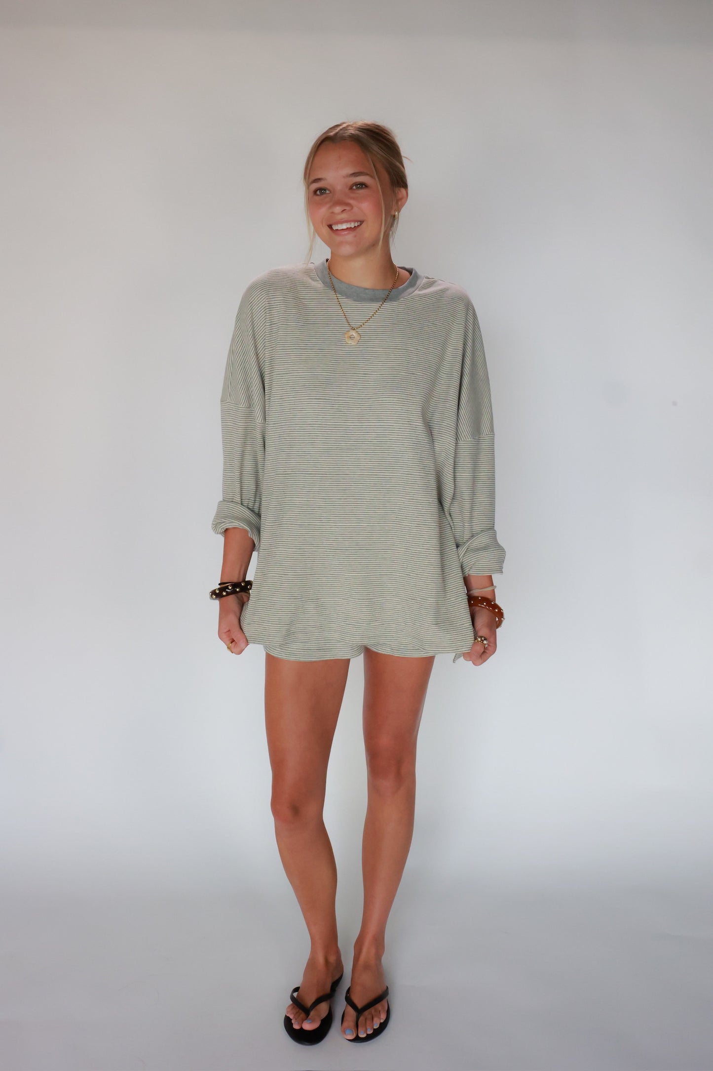 THE STRIPED HEATHER SET | TOP ONLY