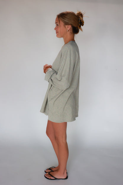 THE STRIPED HEATHER SET | TOP ONLY