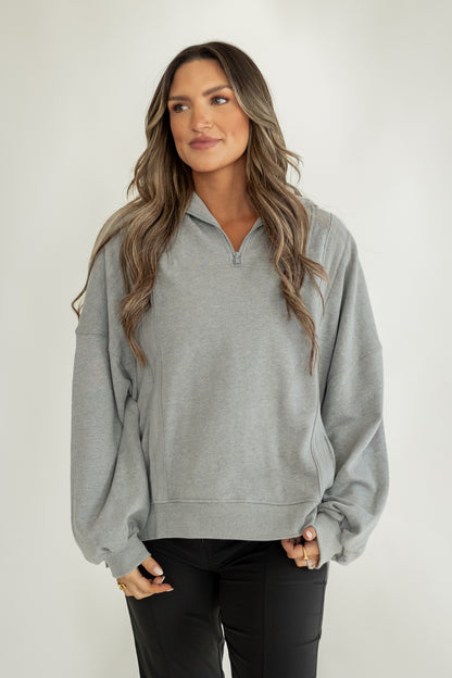 THE PERFECT PULLOVER | HEATHER GREY