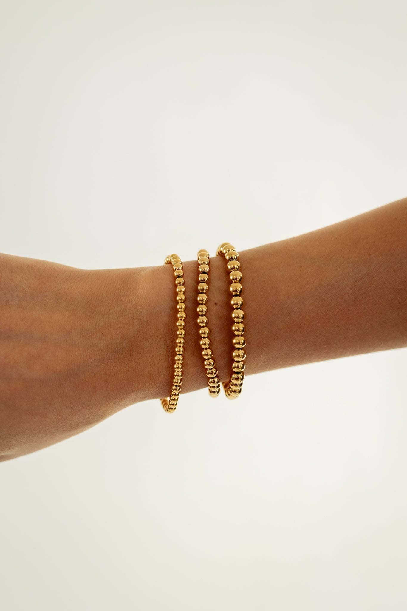 GOLDEN BEADED BRACELET | ASSORTED SIZES