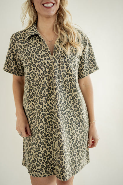 WILD AS YOU LEOPARD DRESS