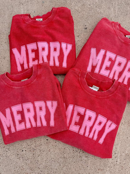 MERRY CORD IN RED + PINK