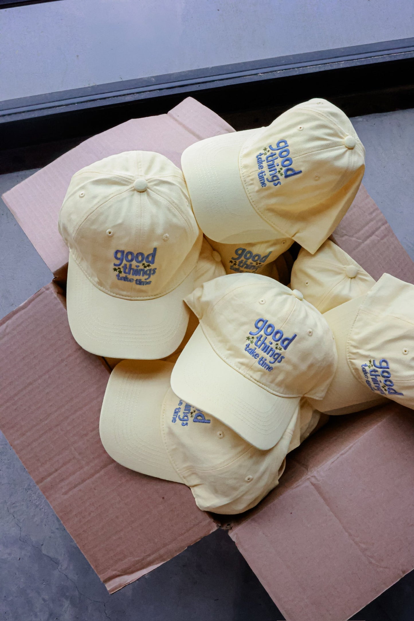 GOOD THINGS TAKE TIME HAT