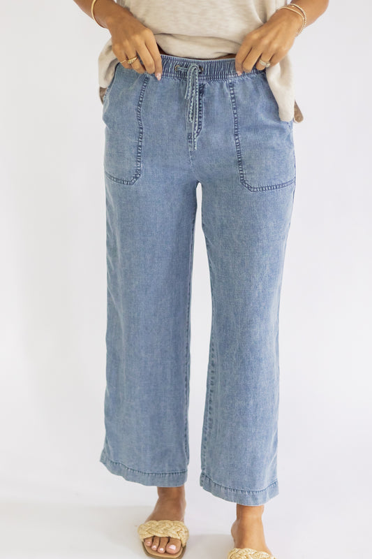 THE LIGHT AND AIRY PANT IN DENIM