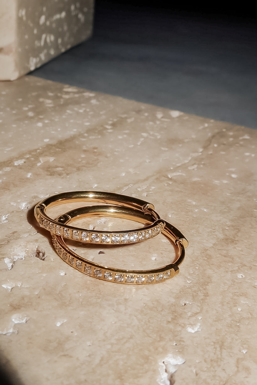GRACED IN GOLD HOOP