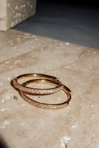 GRACED IN GOLD HOOP