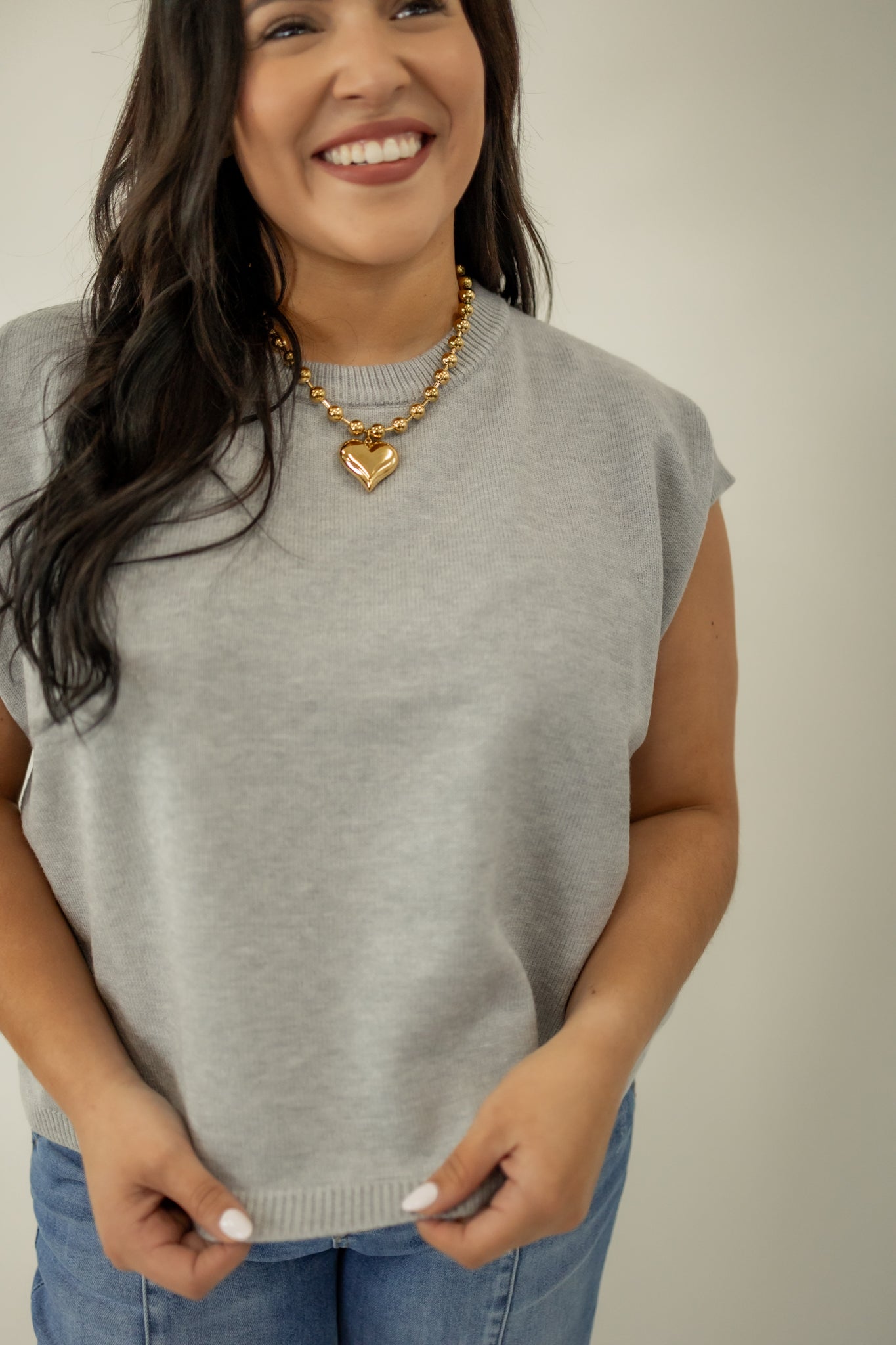 PLAY IT COOL TOP | HEATHER GREY