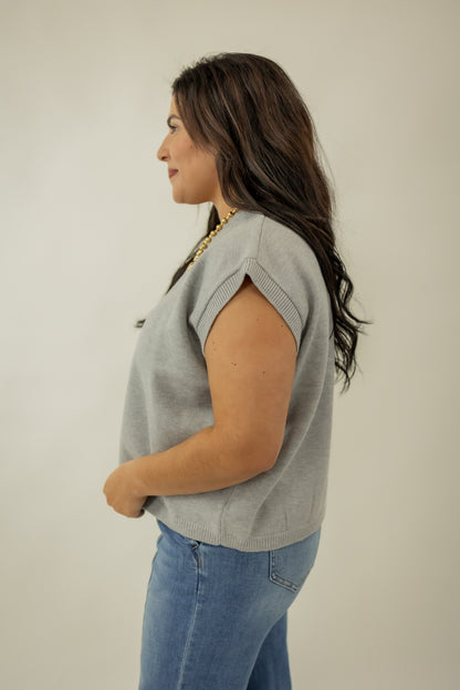 PLAY IT COOL TOP | HEATHER GREY