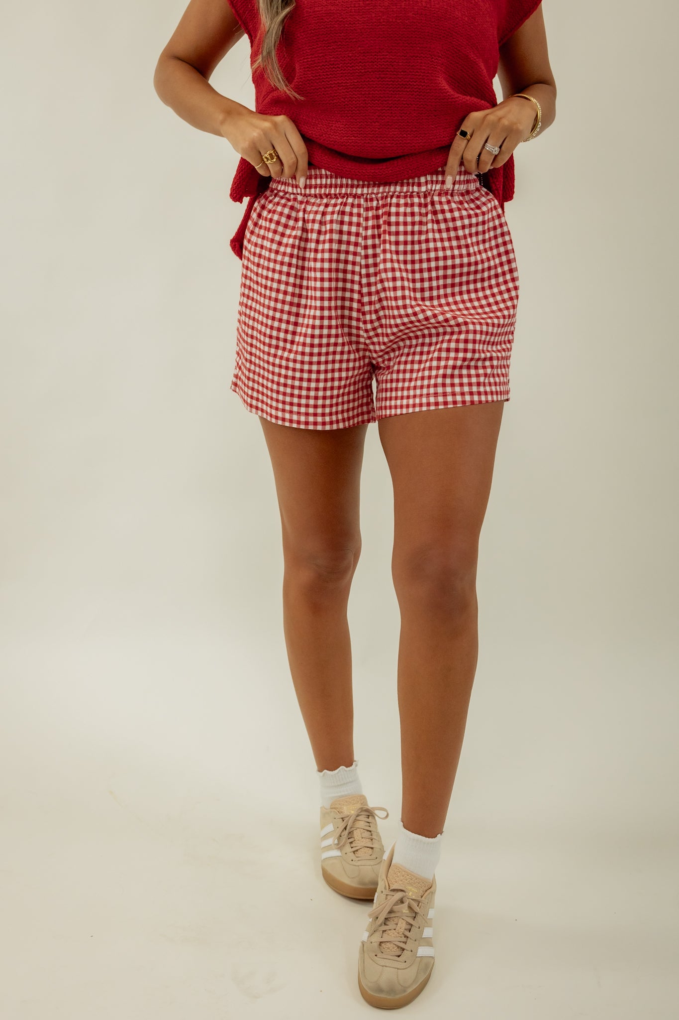 THE GINGHAM BOXER SHORTS | RED