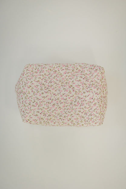 FLORAL COSMETIC BAG | PINK