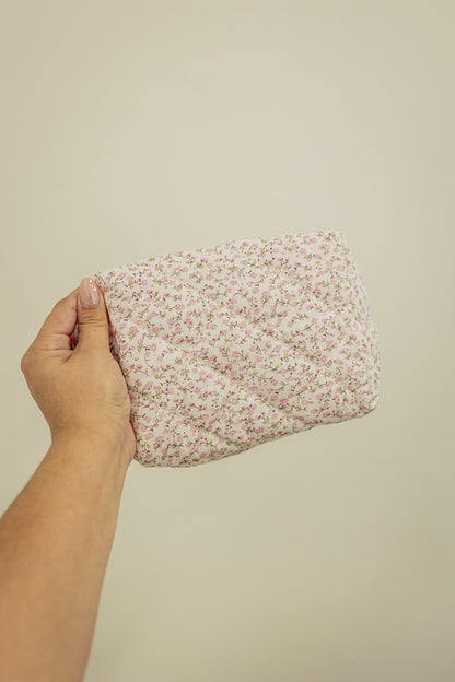 FLORAL COSMETIC BAG | PINK