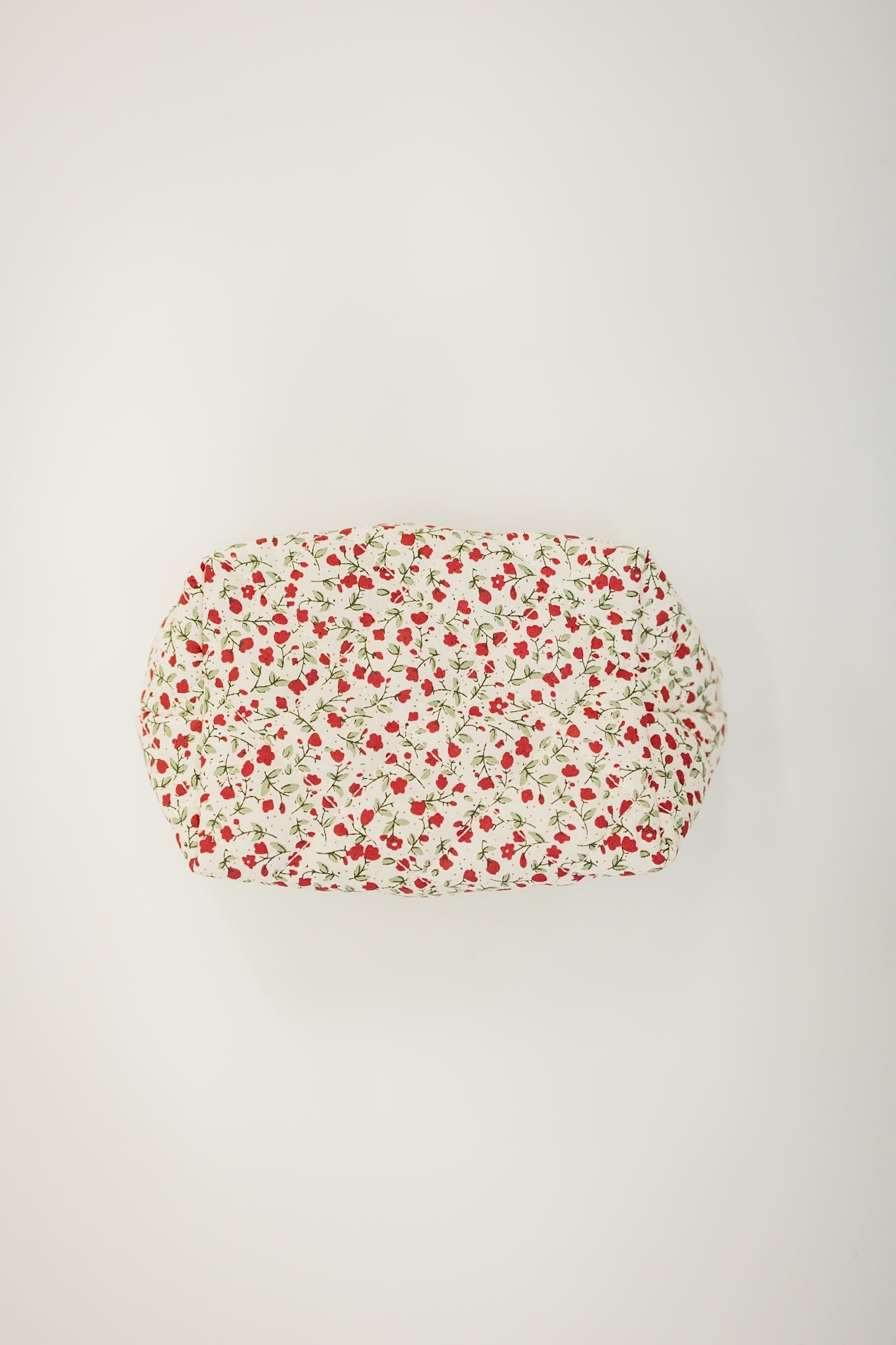 FLORAL COSMETIC BAG | RED